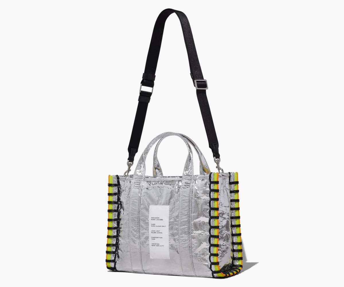 Marc Jacobs Tarp Medium Tote The Tote Bag Silver | GBY349701