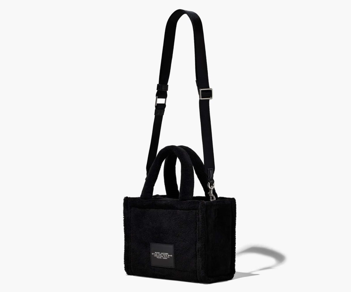 Marc Jacobs Terry Mini Tote Bag The Tote Bag Black | ZFT206195