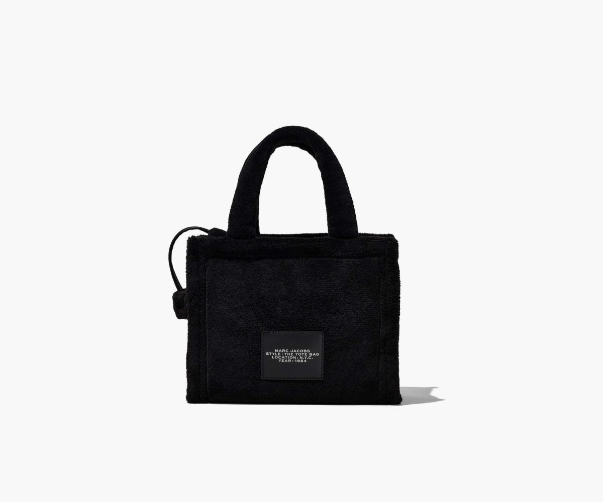 Marc Jacobs Terry Mini Tote Bag The Tote Bag Black | ZFT206195