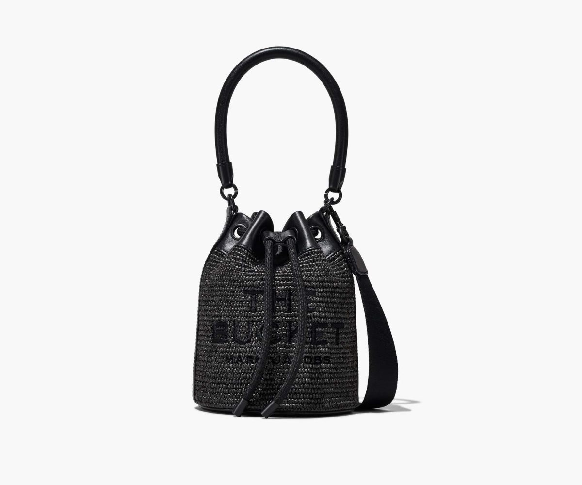 Marc Jacobs Woven DTM Bucket Bag Bucket Bag Black | IBD530781