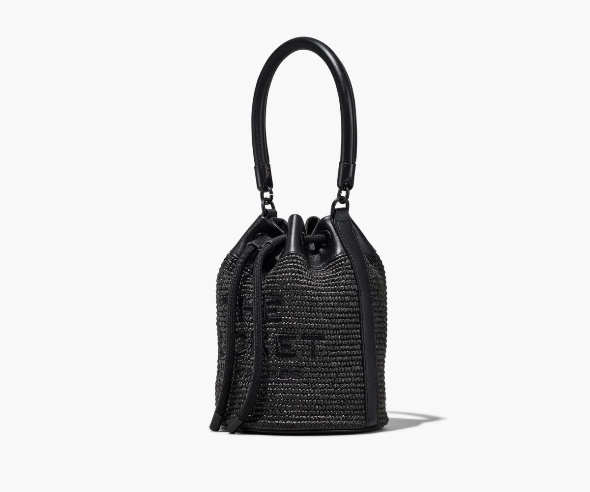 Marc Jacobs Woven DTM Bucket Bag Bucket Bag Black | IBD530781