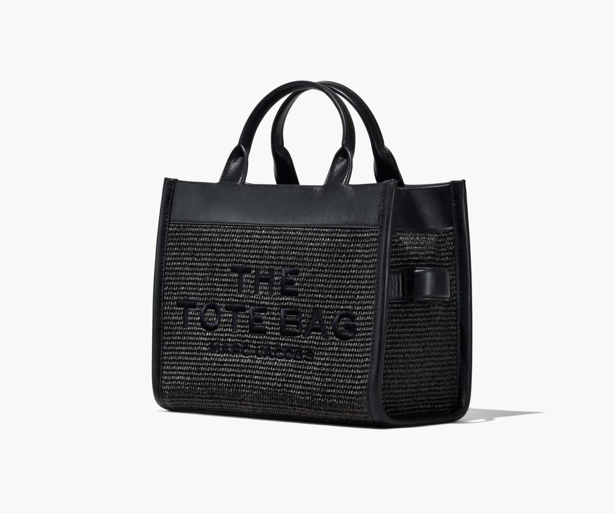 Marc Jacobs Woven DTM Medium Tote Bag The Tote Bag Black | CSU098436