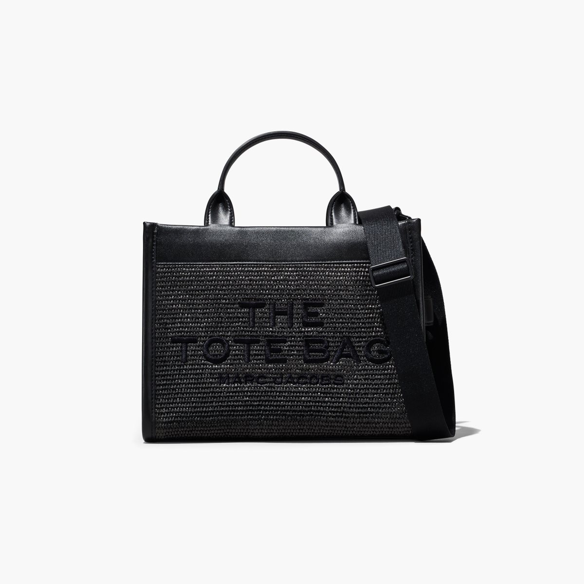 Marc Jacobs Woven DTM Medium Tote Bag The Tote Bag Black | CSU098436