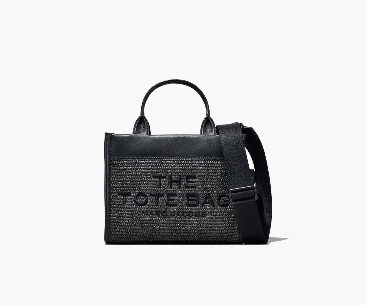 Marc Jacobs Woven DTM Mini Tote Bag The Tote Bag Black | SQG854627