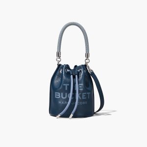 Marc Jacobs Leather Bucket Bag Bucket Bag Blue Sea | SXC768402