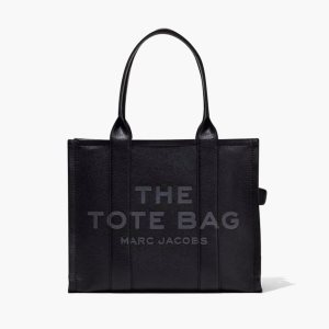 Marc Jacobs Leather Large Tote Bag The Tote Bag Black | OQR054963