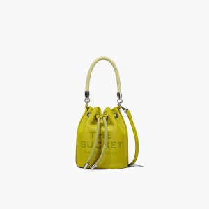 Marc Jacobs Leather Micro Bucket Bag Bucket Bag Citronelle | PKC809347