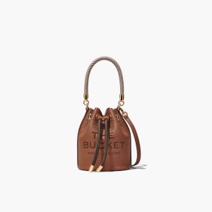 Marc Jacobs Leather Micro Bucket Bag Bucket Bag Argan Oil | URZ209813