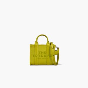 Marc Jacobs Leather Micro Tote Bag The Tote Bag Citronelle | GWX341089